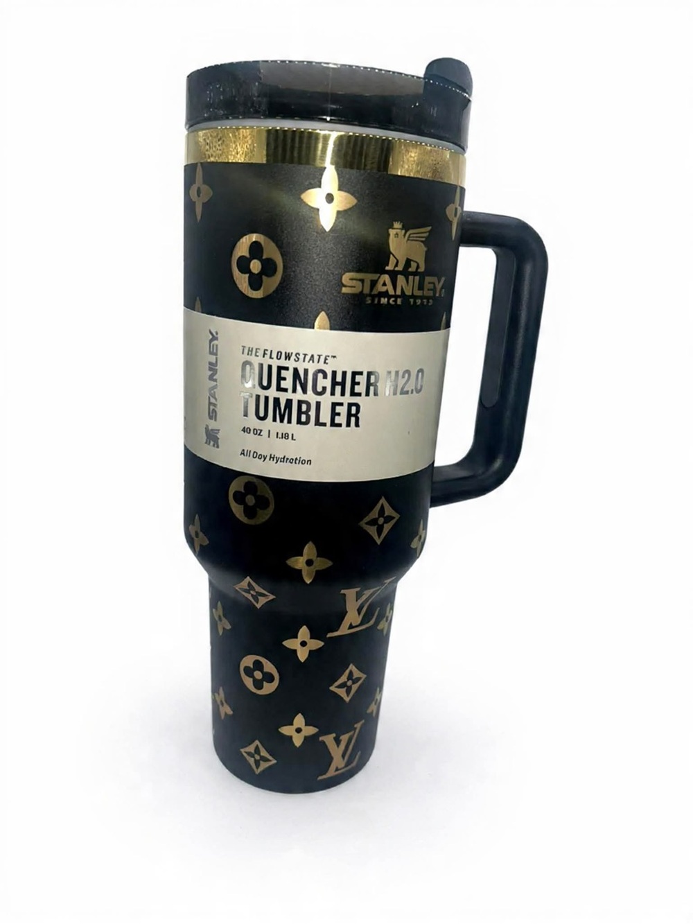 Custom black gold Stanley 40 oz